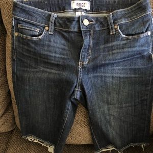 Paige frayed denim shorts